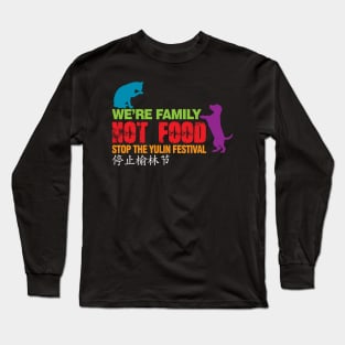 Stop Yulin Dog Meat Festival Long Sleeve T-Shirt